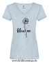 Damen T-Shirt mit V Ausschnitt Blow me