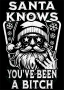 DTF Bügelmotiv Santa knows youve been a Bitch