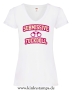 Damen T-Shirt mit V Ausschnitt Submissive Fuckdoll