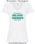Damen T-Shirt mit V Ausschnitt All I need is a big cock therapy for my holes