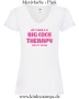 Damen T-Shirt mit V Ausschnitt All I need is a big cock therapy for my holes