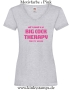 Damen T-Shirt mit V Ausschnitt All I need is a big cock therapy for my holes