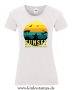 Damen T-Shirt mit rund Ausschnitt Sunset - Enjoy Outdoor Fun