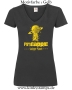 Damen T-Shirt mit V Ausschnitt Pineapple Swinger Planet