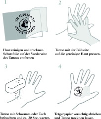 Temporäres Klebetattoo – „Owned by Mistress“ mit Triskele