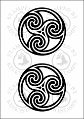 Temporäres Klebetattoo – Keltische Triskele