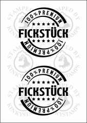 Temporäres Klebetattoo – „100 % Premium Fickstück“