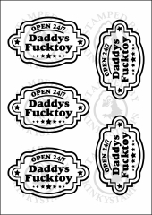 Temporäres Klebetattoo – Daddy’s 24/7 Fucktoy