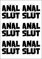 Temporäres Klebetattoo – Anal Slut