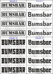Temporäres Klebetattoo „Bumsbar“