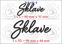 Temporäres Klebetattoo „Sklave“