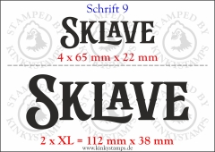 Temporäres Klebetattoo „Sklave“