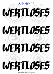 Temporäres Klebetattoo „wertloses“