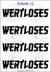 Temporäres Klebetattoo „wertloses“