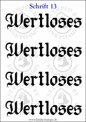 Temporäres Klebetattoo „wertloses“