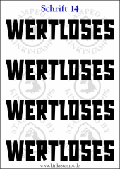 Temporäres Klebetattoo „wertloses“