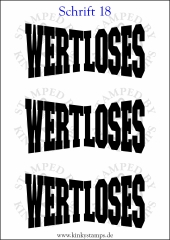 Temporäres Klebetattoo „wertloses“