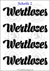 Temporäres Klebetattoo „wertloses“