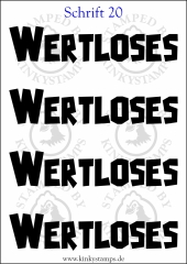 Temporäres Klebetattoo „wertloses“