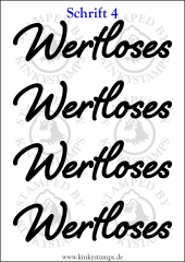 Temporäres Klebetattoo „wertloses“