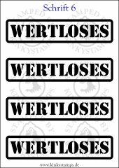 Temporäres Klebetattoo „wertloses“