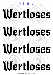 Temporäres Klebetattoo „wertloses“