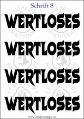 Temporäres Klebetattoo „wertloses“