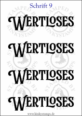 Temporäres Klebetattoo „wertloses“