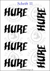 Temporäres Klebetattoo Hure