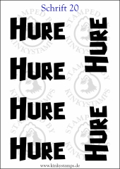 Temporäres Klebetattoo Hure