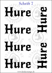 Temporäres Klebetattoo Hure