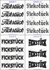 Temporäres Klebetattoo „Fickstück“