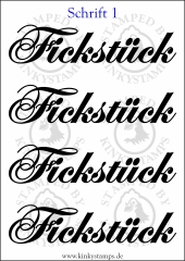 Temporäres Klebetattoo „Fickstück“