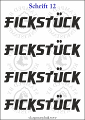 Temporäres Klebetattoo „Fickstück“