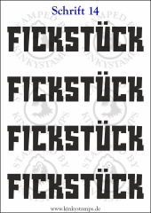 Temporäres Klebetattoo „Fickstück“