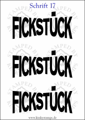 Temporäres Klebetattoo „Fickstück“