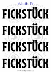 Temporäres Klebetattoo „Fickstück“