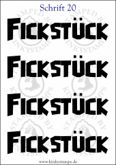 Temporäres Klebetattoo „Fickstück“