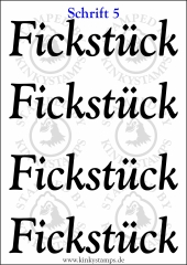 Temporäres Klebetattoo „Fickstück“