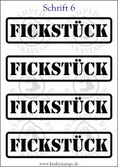 Temporäres Klebetattoo „Fickstück“