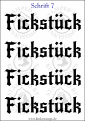 Temporäres Klebetattoo „Fickstück“