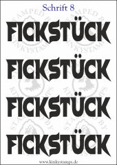 Temporäres Klebetattoo „Fickstück“