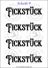 Temporäres Klebetattoo „Fickstück“