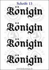Temporäres Klebetattoo „Königin“