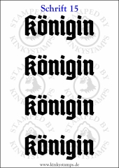 Temporäres Klebetattoo „Königin“