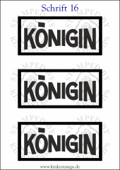 Temporäres Klebetattoo „Königin“