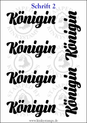 Temporäres Klebetattoo „Königin“