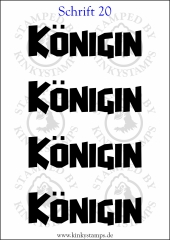 Temporäres Klebetattoo „Königin“