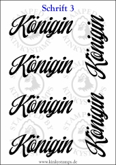 Temporäres Klebetattoo „Königin“
