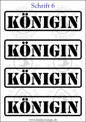 Temporäres Klebetattoo „Königin“